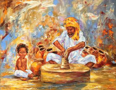 Print of World Culture Paintings by Diana Malivani