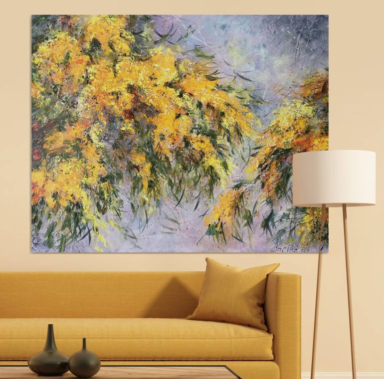 Original Impressionism Garden Painting by Diana Malivani