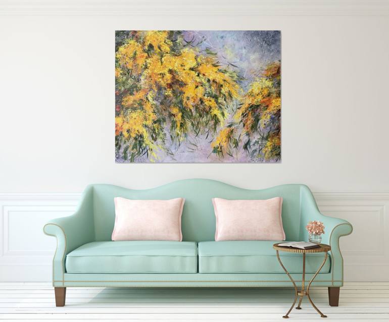 Original Impressionism Garden Painting by Diana Malivani