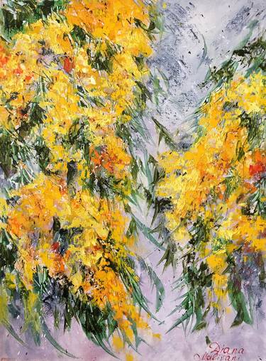 Original Impressionism Garden Paintings by Diana Malivani