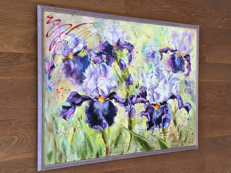 Original Impressionism Garden Painting by Diana Malivani