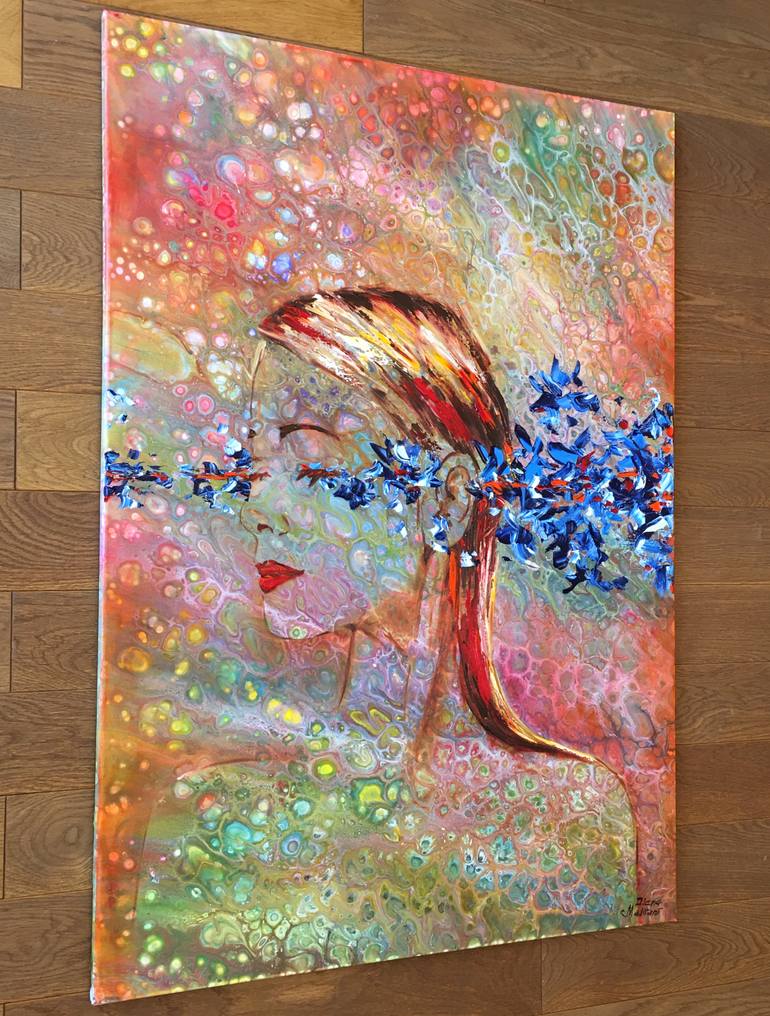 Original Abstract People Painting by Diana Malivani