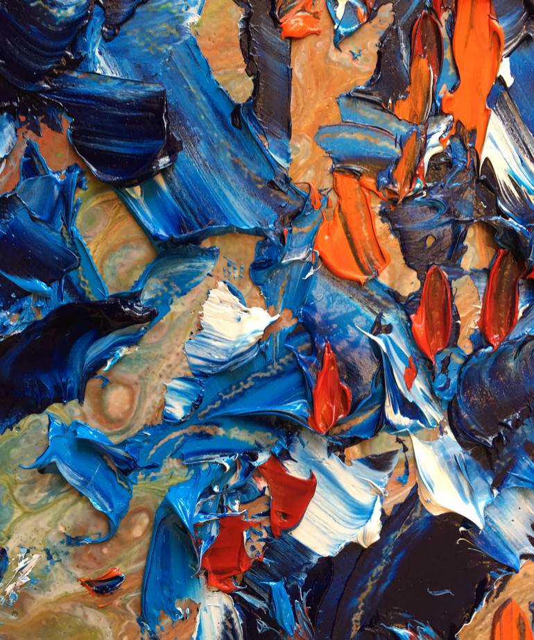 Original Abstract People Painting by Diana Malivani