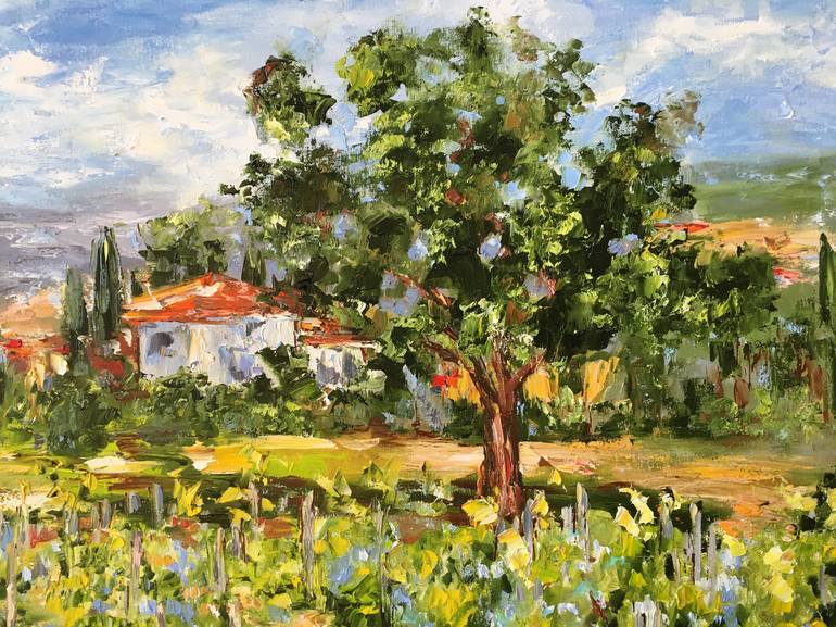 Original Impressionism Landscape Painting by Diana Malivani