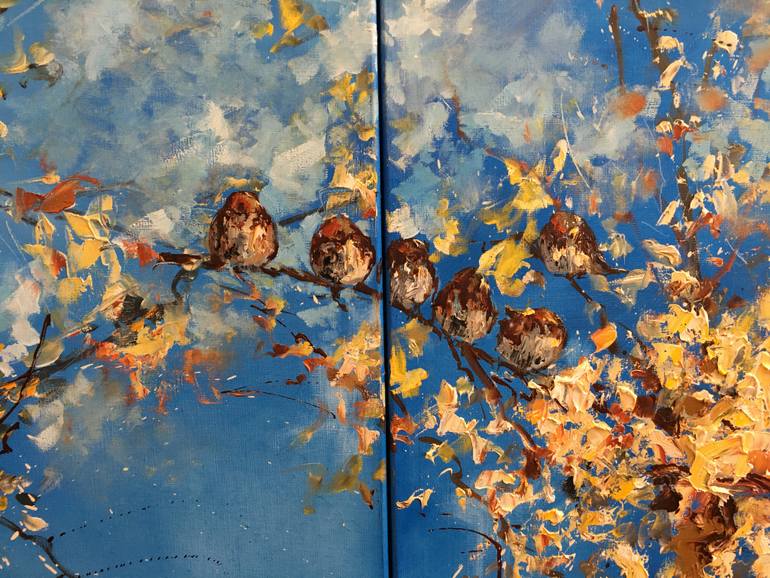 Original Impressionism Garden Painting by Diana Malivani