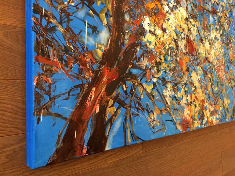 Original Impressionism Garden Painting by Diana Malivani