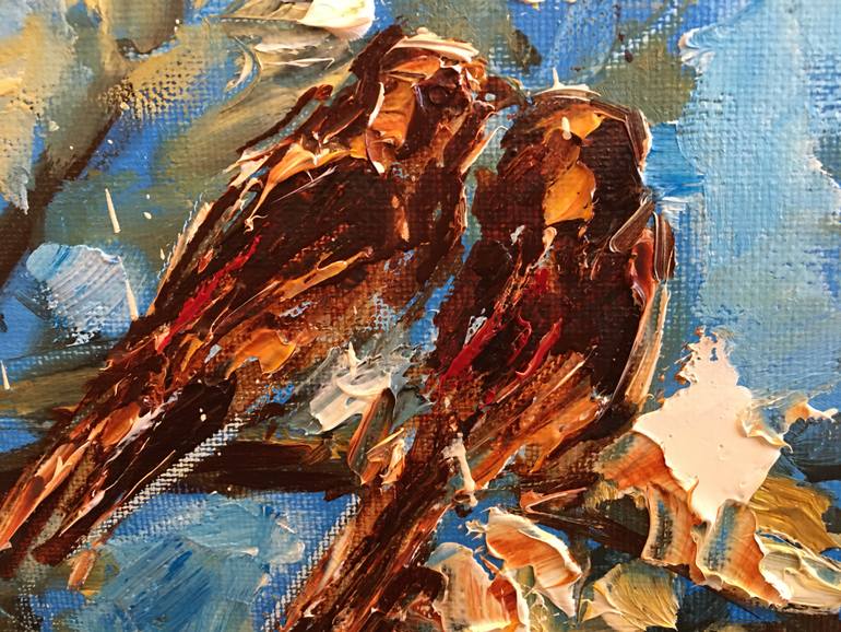 Original Impressionism Garden Painting by Diana Malivani