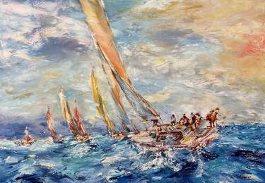 Original Boat Paintings by Diana Malivani