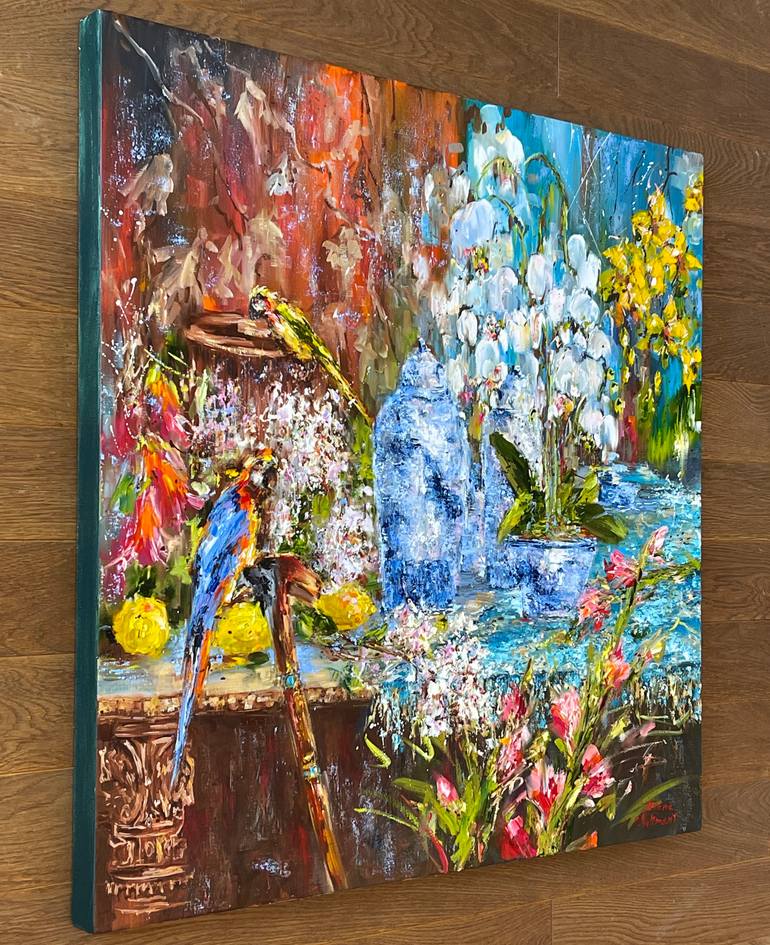 Original Impressionism Still Life Painting by Diana Malivani