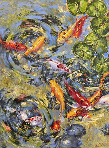 Print of Fish Paintings by Diana Malivani