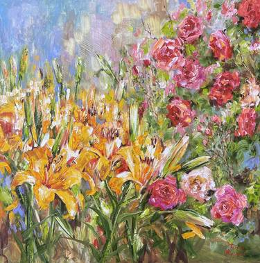 Print of Impressionism Garden Paintings by Diana Malivani