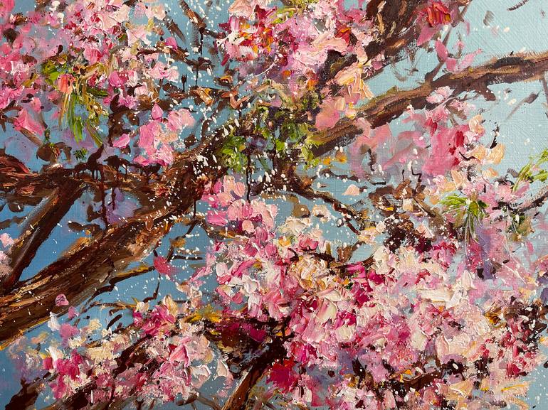 Original Impressionism Garden Painting by Diana Malivani