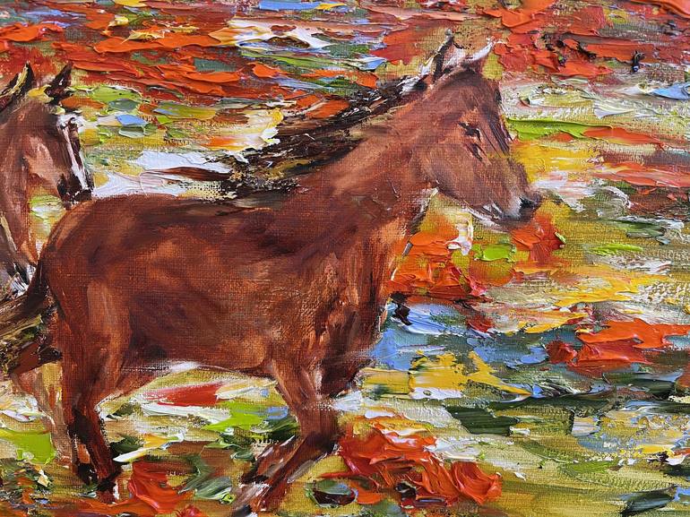Original Horse Painting by Diana Malivani