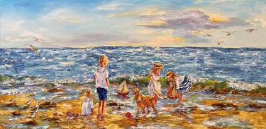 Print of Seascape Paintings by Diana Malivani