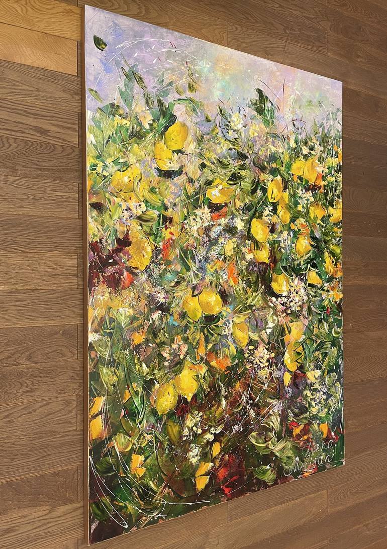 Original Impressionism Garden Painting by Diana Malivani