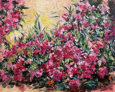 Original Impressionism Garden Paintings by Diana Malivani