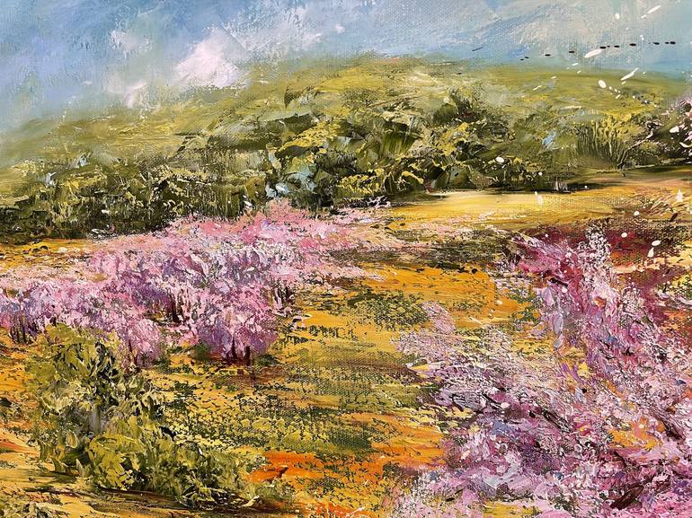 Original Impressionism Garden Painting by Diana Malivani