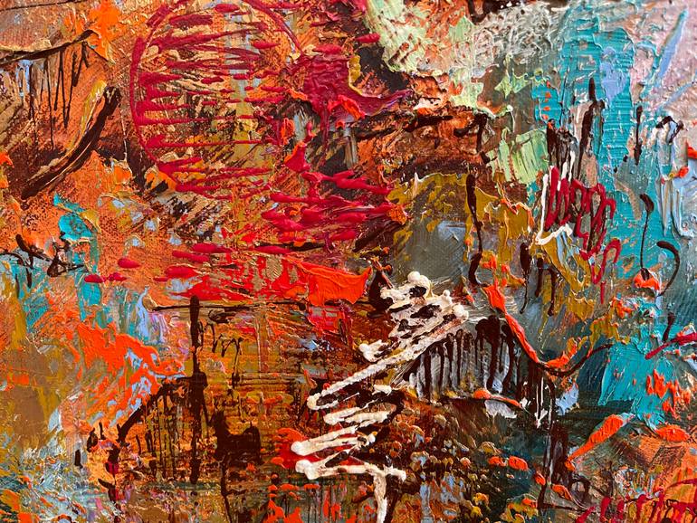 Original Abstract Expressionism Abstract Painting by Diana Malivani