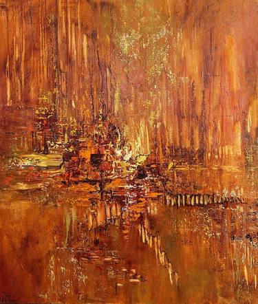 Original Abstract Expressionism Abstract Paintings by Diana Malivani