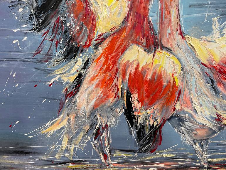 Original Impressionism Animal Painting by Diana Malivani