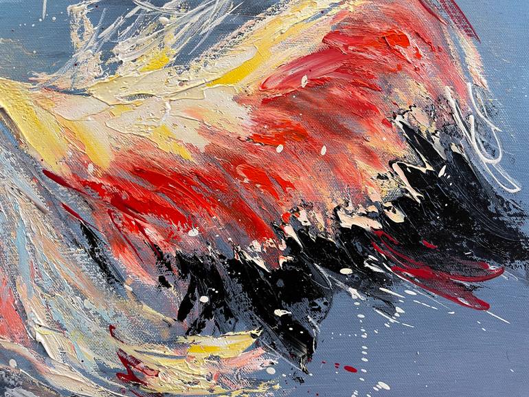 Original Impressionism Animal Painting by Diana Malivani