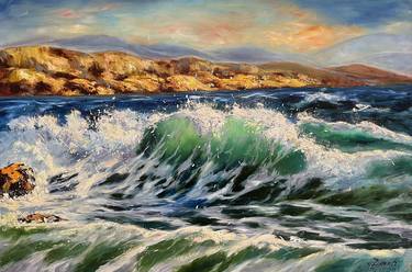 Original Impressionism Seascape Paintings by Diana Malivani