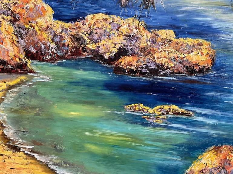 Original Impressionism Seascape Painting by Diana Malivani