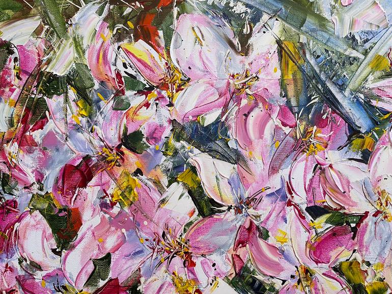 Original Impressionism Floral Painting by Diana Malivani