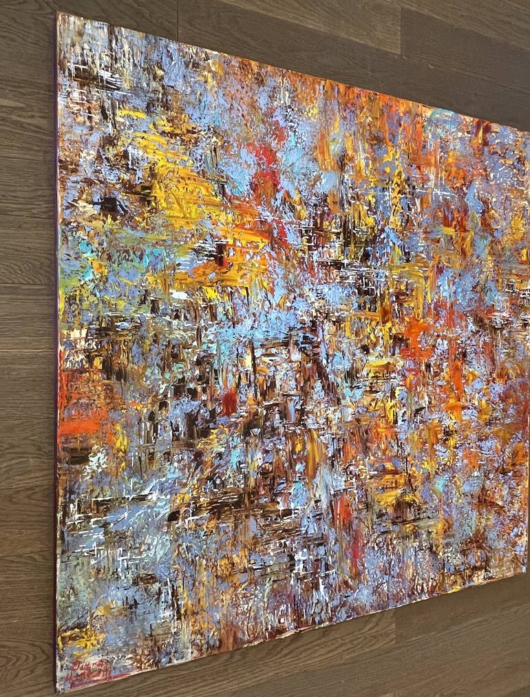 Original Abstract Expressionism Abstract Painting by Diana Malivani