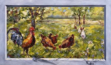Original Impressionism Rural life Paintings by Diana Malivani