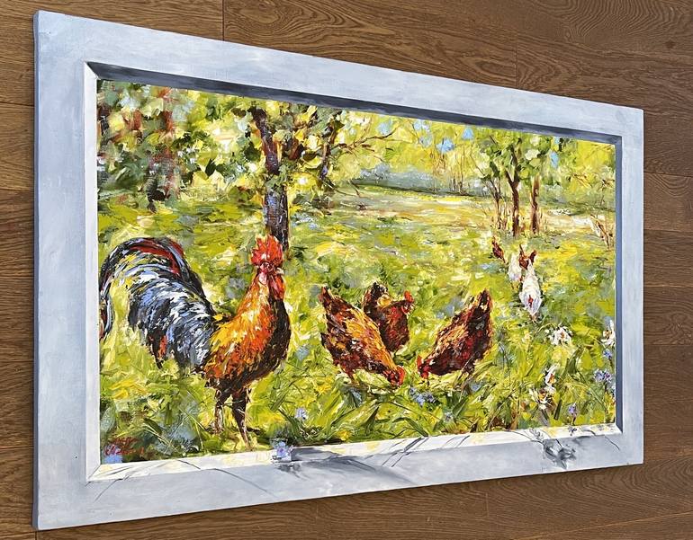 Original Rural life Painting by Diana Malivani