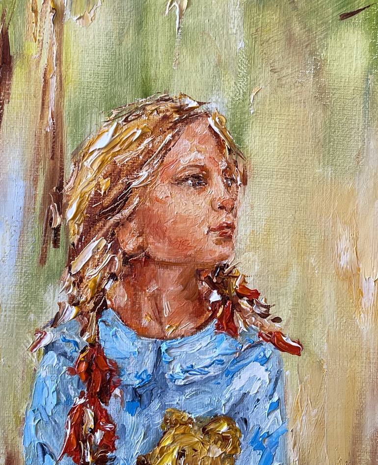 Original Impressionism Portrait Painting by Diana Malivani