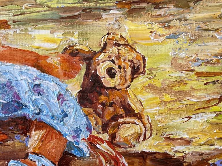 Original Impressionism Animal Painting by Diana Malivani