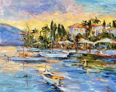 Print of Impressionism Seascape Paintings by Diana Malivani
