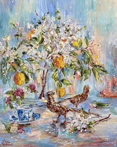 Original Impressionism Still Life Paintings by Diana Malivani