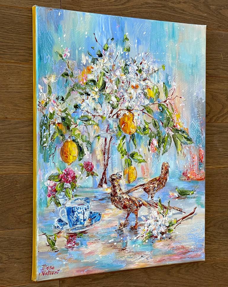 Original Impressionism Still Life Painting by Diana Malivani