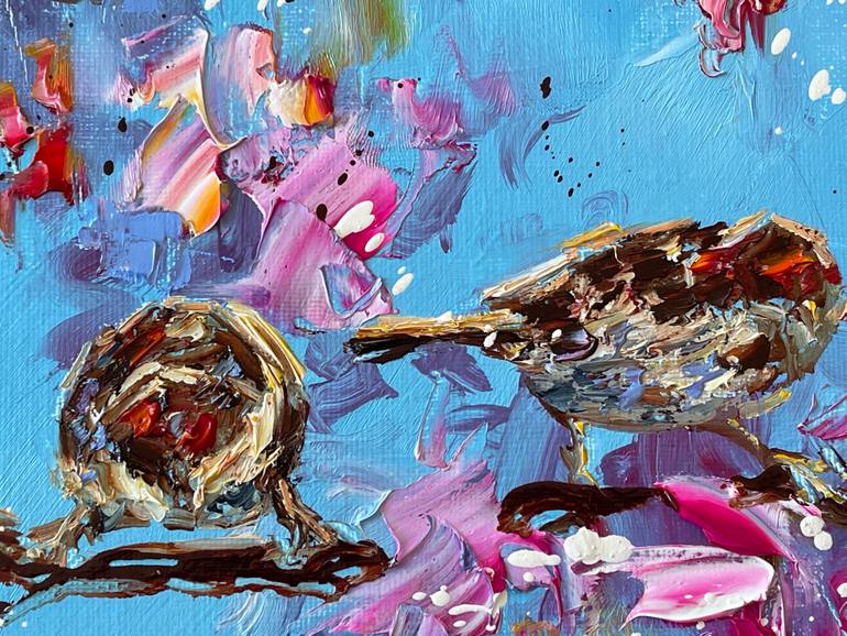 Original Impressionism Garden Painting by Diana Malivani