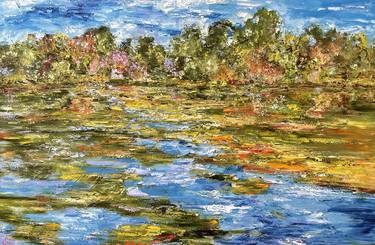 Print of Impressionism Landscape Paintings by Diana Malivani