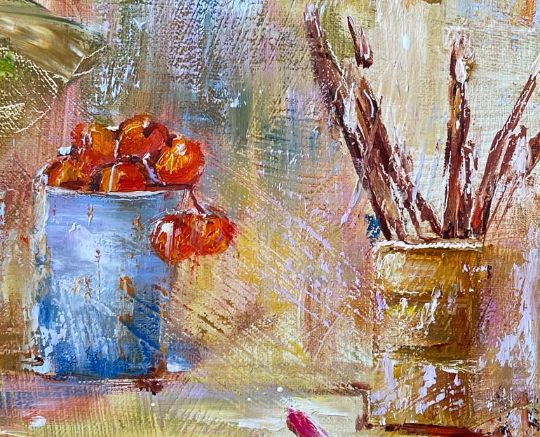 Original Impressionism Still Life Painting by Diana Malivani