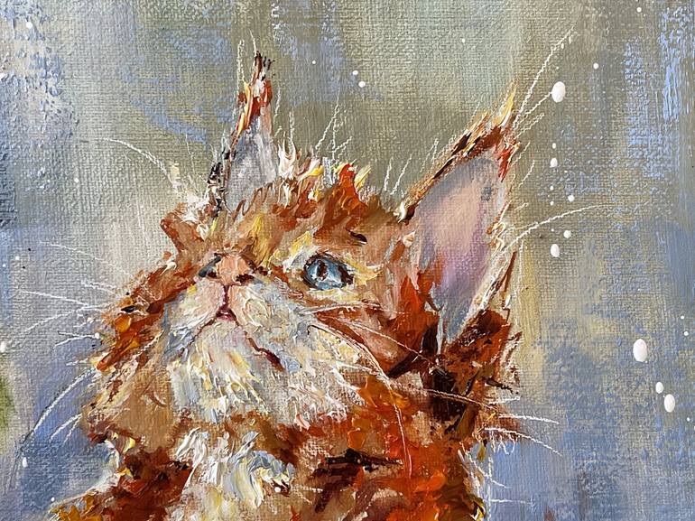 Original Cats Painting by Diana Malivani