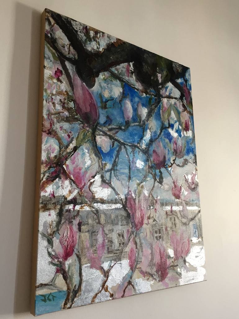 Original Fine Art Floral Painting by Jean Christophe Tramblay
