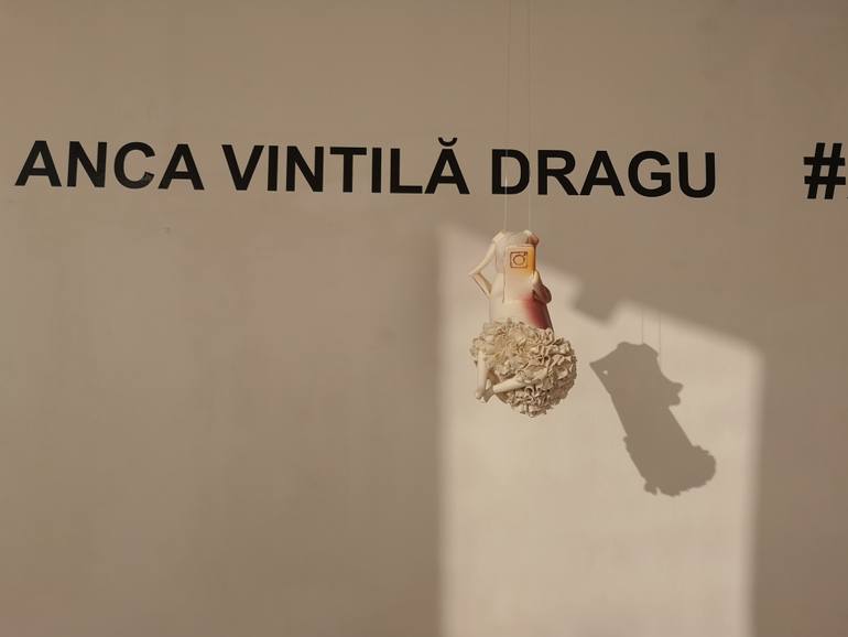 Original Conceptual Pop Culture/Celebrity Sculpture by Anca Dragu