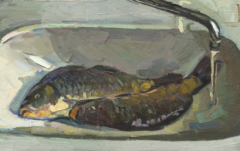 Original Fine Art Fish Painting by Igor Sventitski