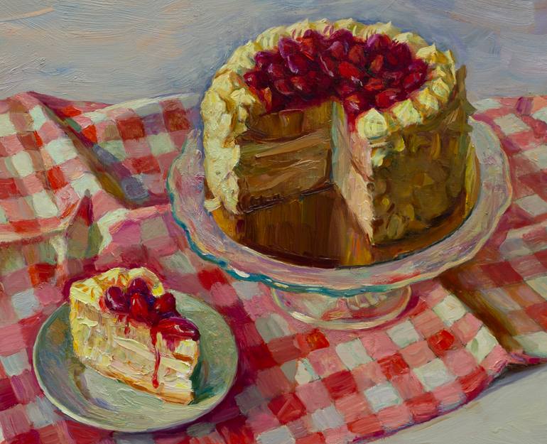 Original Impressionism Still Life Painting by Ihar Sviancicki