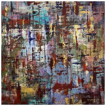 Original Abstract Expressionism Abstract Paintings by Avinash Pise