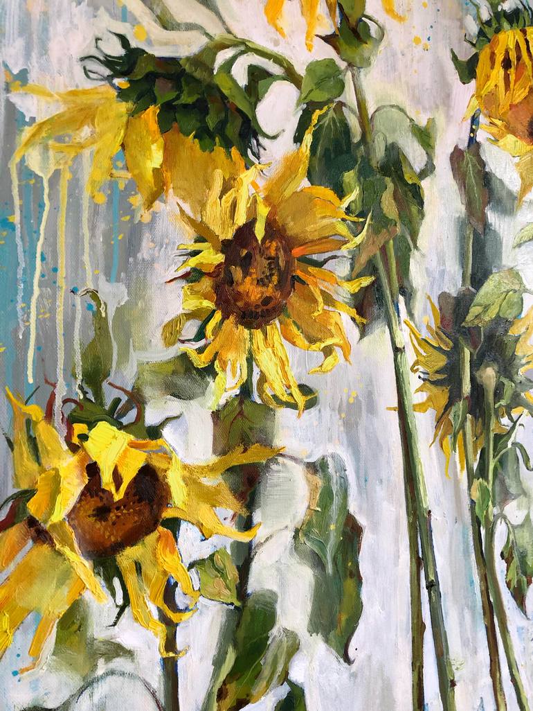 Original Fine Art Floral Painting by Nadia Boldina