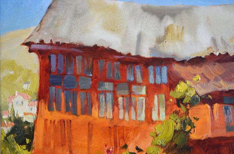 Original Impressionism Rural life Painting by Nadia Boldina