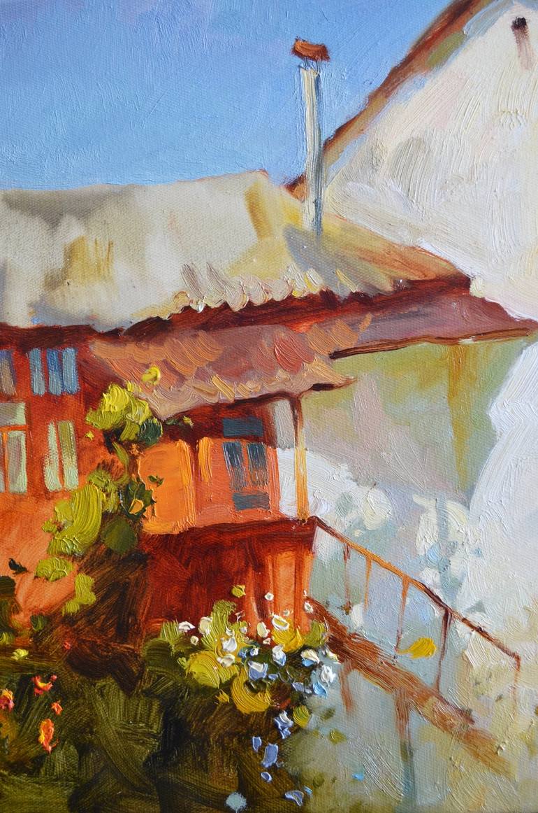 Original Impressionism Rural life Painting by Nadia Boldina