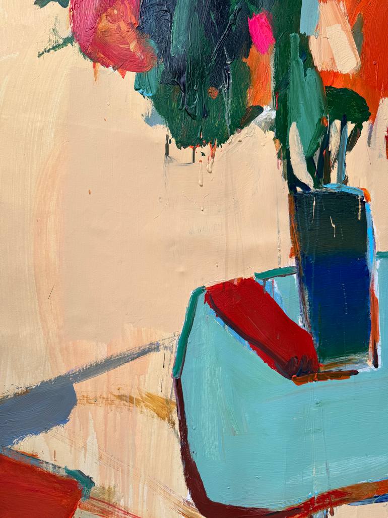 Original Abstract Still Life Painting by Petro Hrytsiuk