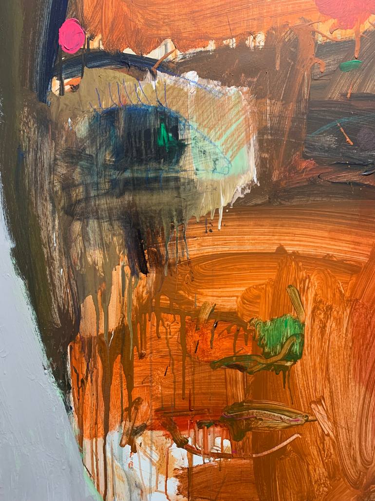 Original Figurative Abstract Painting by Petro Hrytsiuk